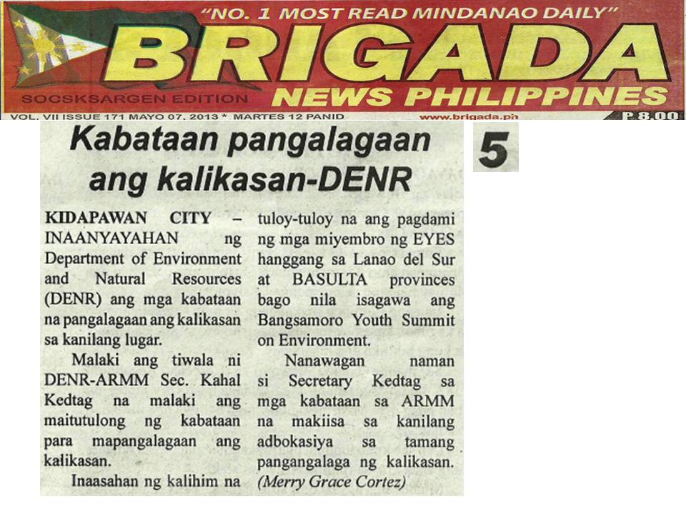 Brigada News-Kabataan pangalagaan ang kalikasan-DENR - mediarc